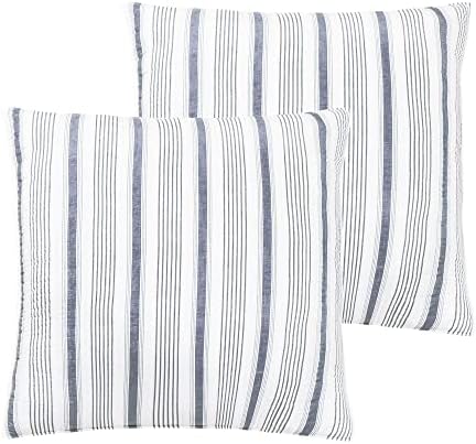 Levtex Home Camden Bedspread Set for Full Size Bed - Buffalo Check Design in Grey and Cream - Reversible Cotton Quilt - Levtex Home Camden Bedspread Set for Full Size Bed - Buffalo Check Design in Grey and Cream - Reversible Cotton Quilt -